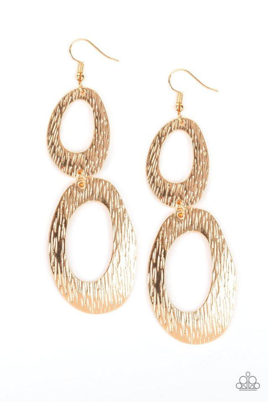 Paparazzi Earring ~ Ive SHEEN It All - Gold