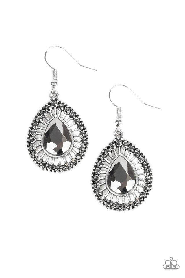 Paparazzi Earring ~ Limo Service - Silver