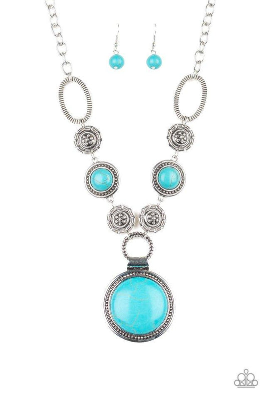 Paparazzi Necklace ~ Sedona Drama - Blue