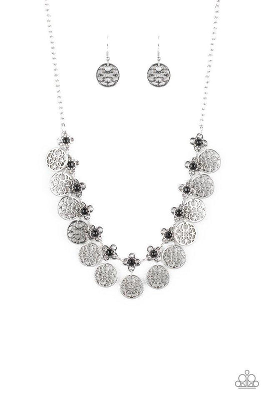 Paparazzi Necklace ~ Mandala Movement - Black