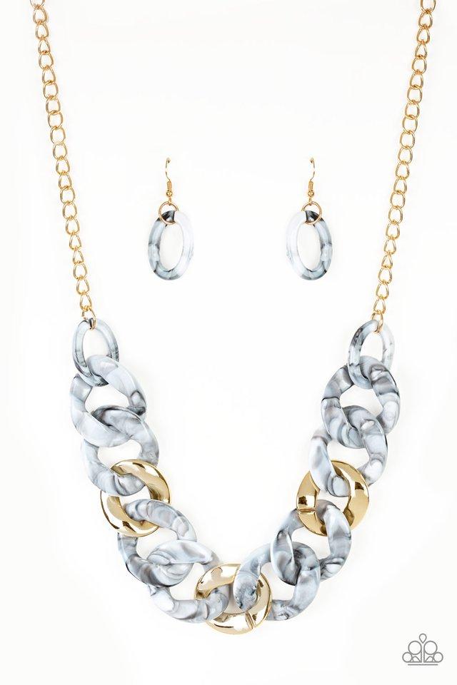 Paparazzi Necklace ~ I Have A HAUTE Date - White