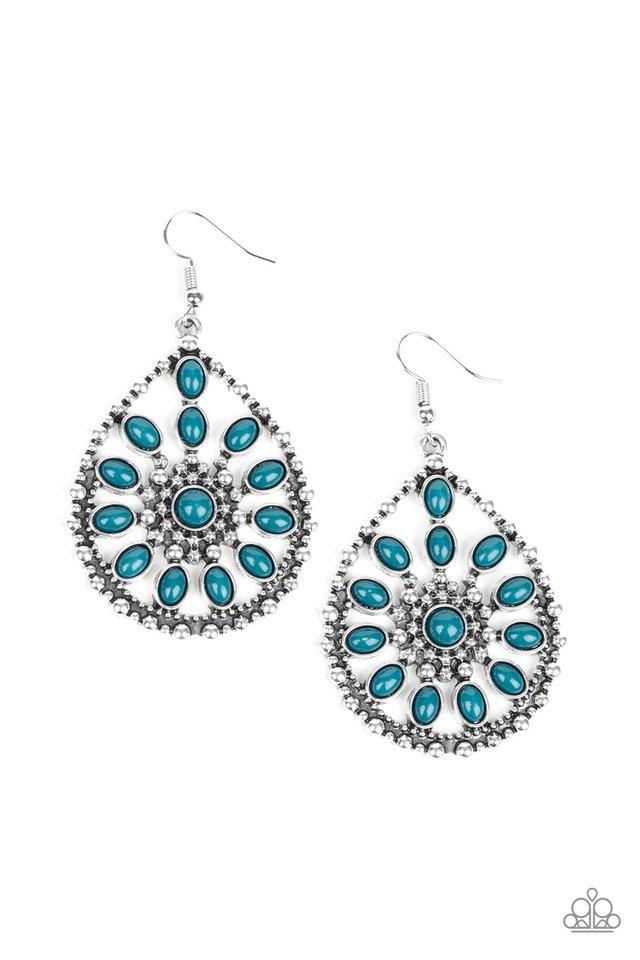 Paparazzi Earring ~ Free To Roam - Blue