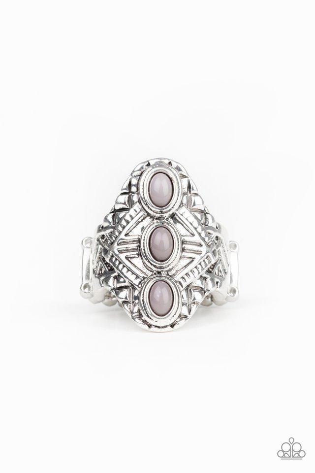 Paparazzi Ring ~ Mayan Motif - Silver