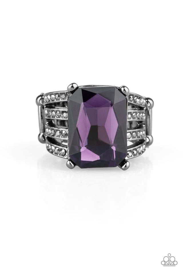 Paparazzi Ring ~ Expect Heavy REIGN - Purple