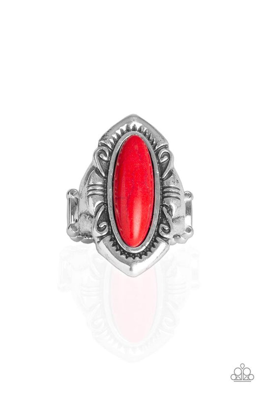 Santa Fe Serenity - Red - Paparazzi Ring Image