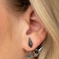 Metal Origami - Black - Paparazzi Earring Image