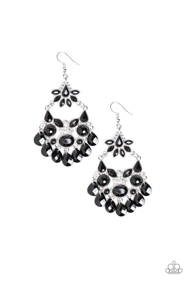 Paparazzi Earring ~ Garden Dream - Black