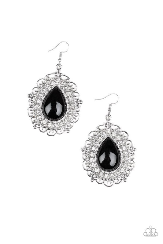 Incredibly Celebrity - Black - Paparazzi Earring Image