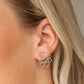 Completely Surrounded - Silver - Paparazzi Earring Image