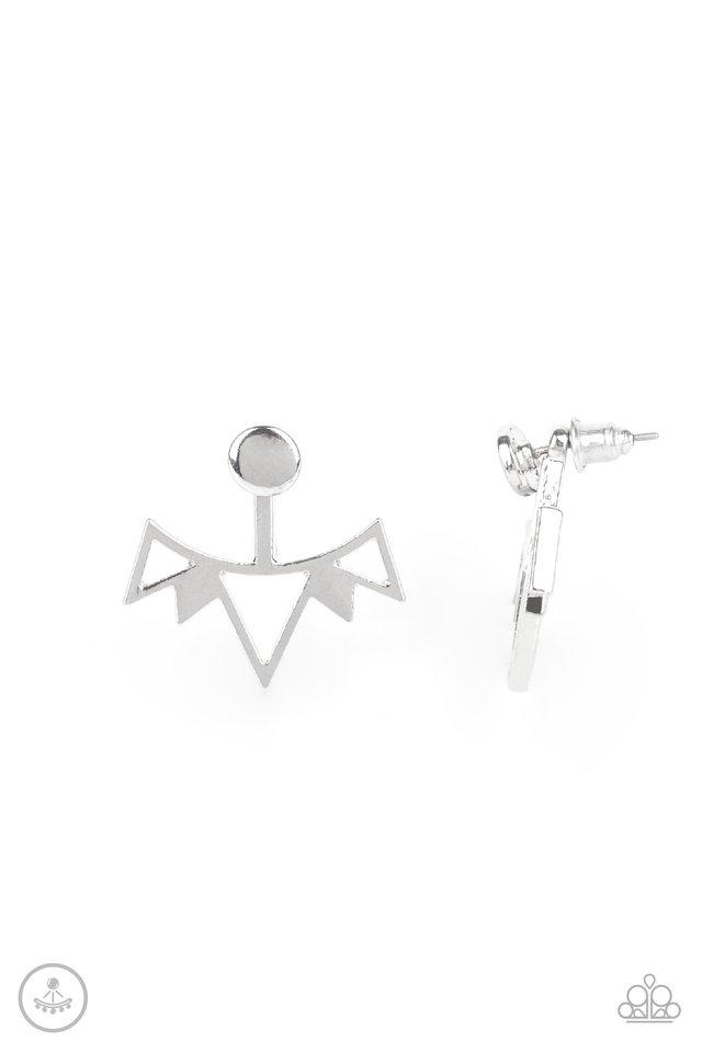 Paparazzi Earring ~ Like A Flash - Silver