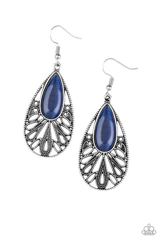 Paparazzi Earring ~ Glowing Tranquility - Blue