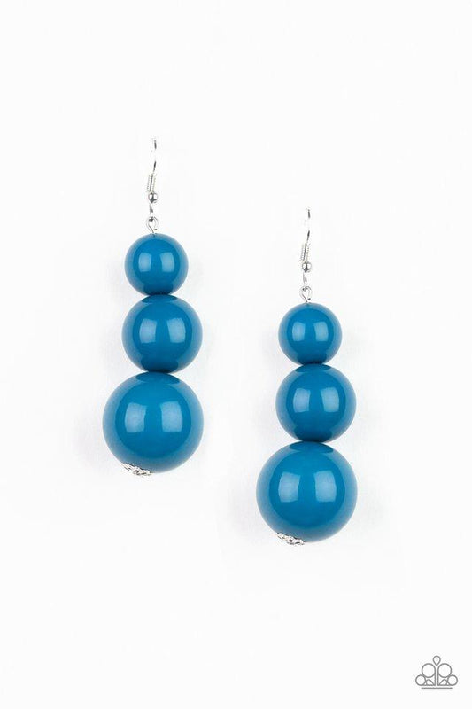 Paparazzi Earring ~ Material World - Blue