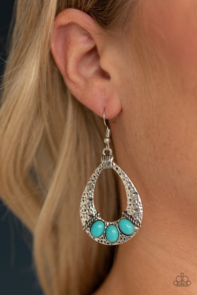 Terra Terrific - Blue - Paparazzi Earring Image