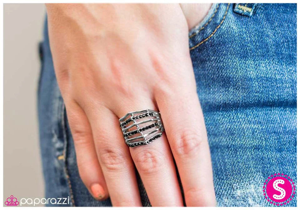 Paparazzi Ring ~ Add It Up - Black