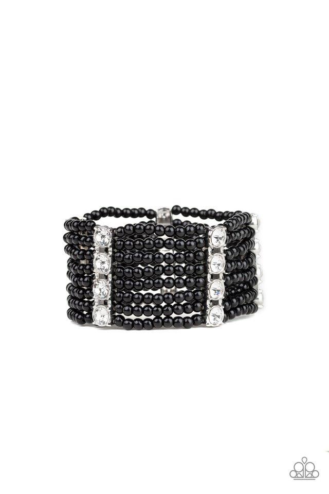 Paparazzi Bracelet ~ Get In Line - Black