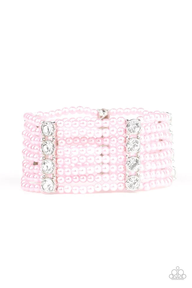 Pulsera Paparazzi ~ Ponte en fila - Rosa