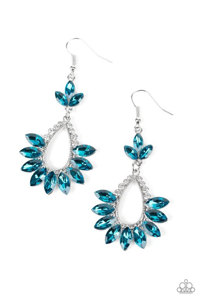 Paparazzi Earring ~ Extra Exquisite - Blue
