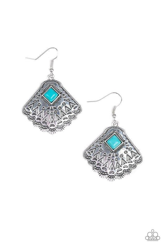 Paparazzi Earring ~ Mountain Mesa - Blue