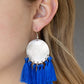 Paparazzi Earring ~ Tassel Tribute - Blue