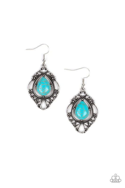 Paparazzi Earring ~ Southern Fairytale - Blue