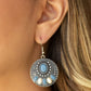 Sandstone Paradise - Blue - Paparazzi Earring Image