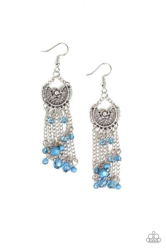 Paparazzi Earring ~ Daisy Daydream - Blue