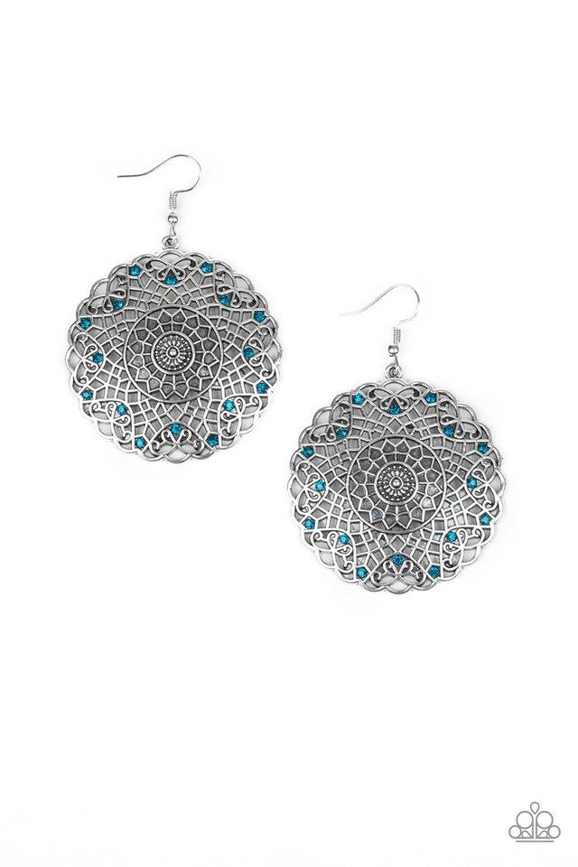 Paparazzi Earring ~ Mandala Mandalay - Blue