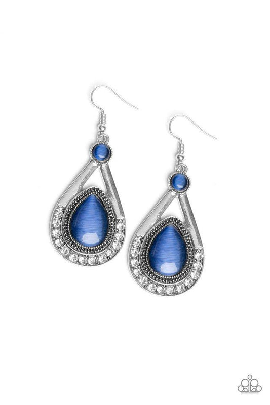 Paparazzi Earring ~ Pro Glow - Blue