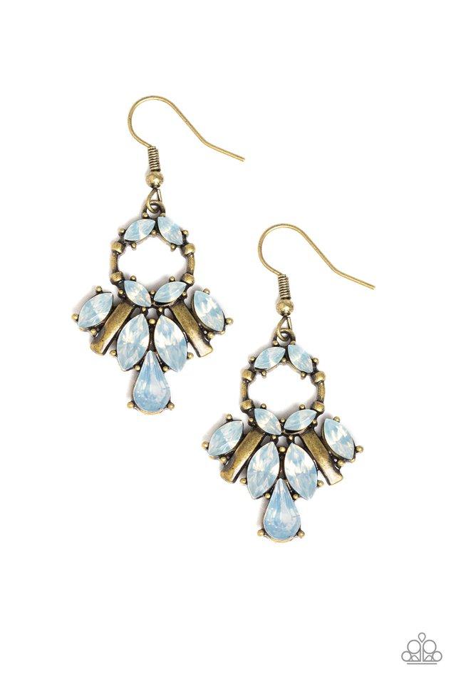 Paparazzi Earring ~ Glowing Allure - Brass