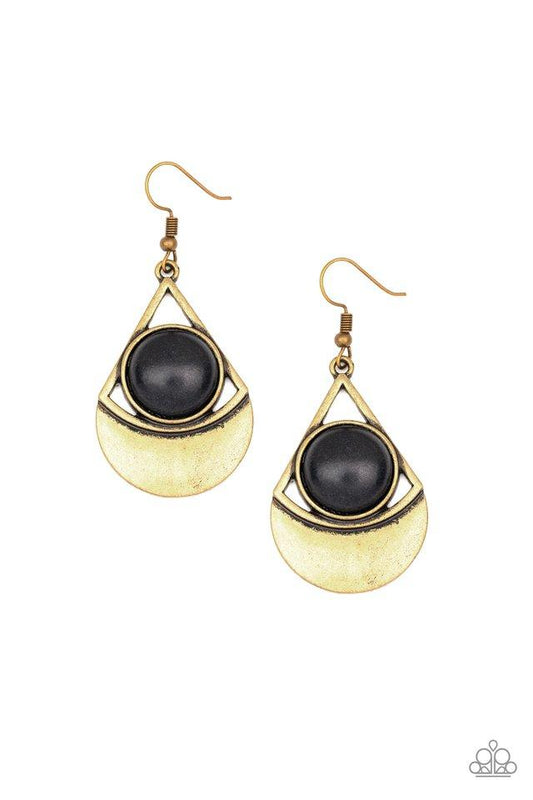 Paparazzi Earring ~ Sonoran Sailing - Brass