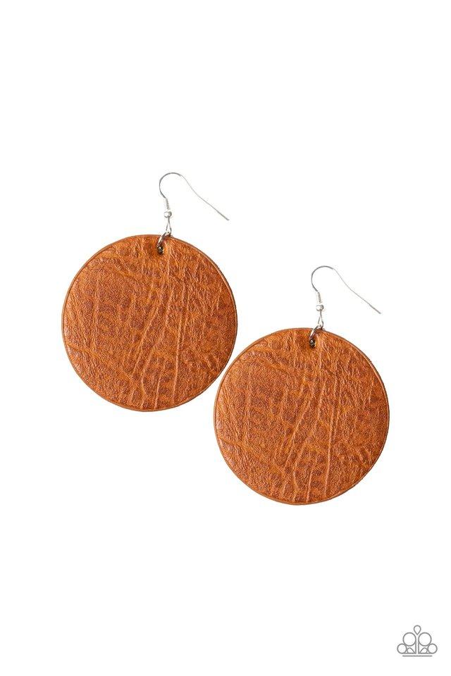 Paparazzi Earring ~ Trend Friends - Brown