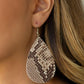 Paparazzi Earring ~ Hiss, Hiss - Brown