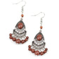 Floating On HEIR - Brown - Paparazzi Earring Image