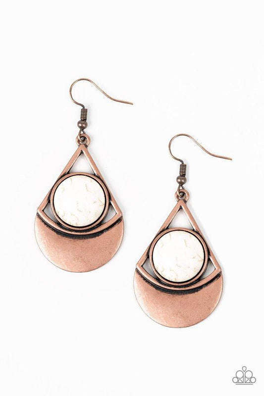 Paparazzi Earring ~ Sonoran Sailing - Copper