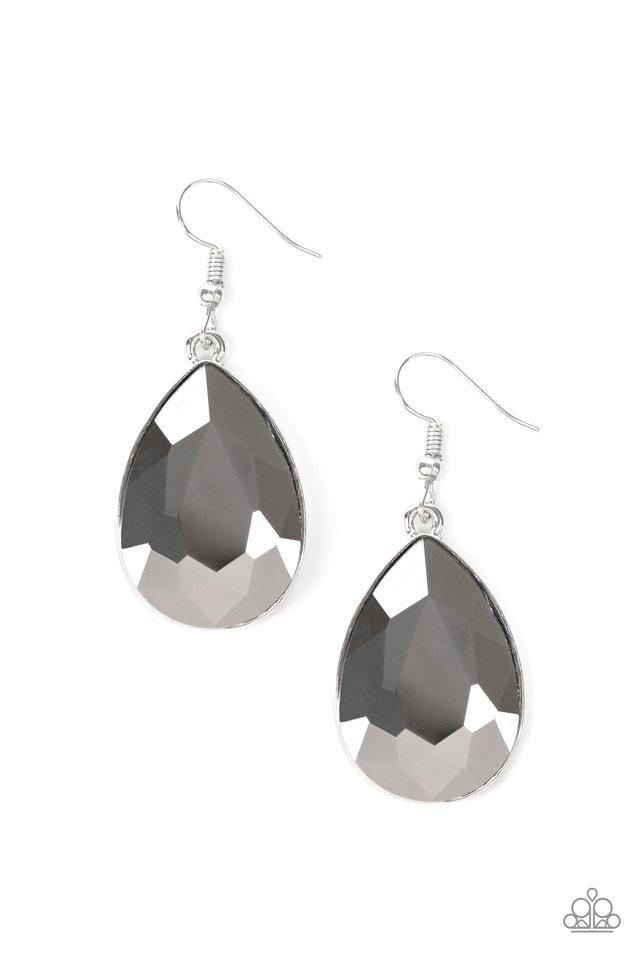 Paparazzi Earring ~ Limo Ride - Silver