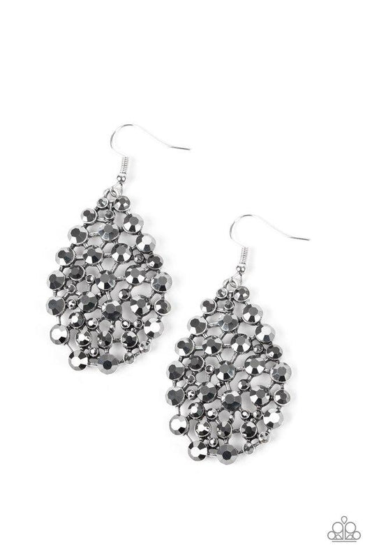 Paparazzi Earring ~ Start With A Bang - Silver