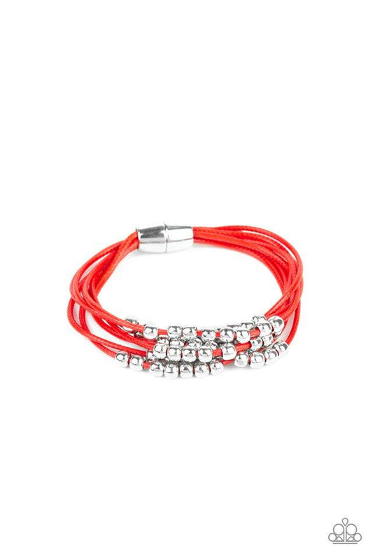 Paparazzi Bracelet ~ Mega Magnetic - Red