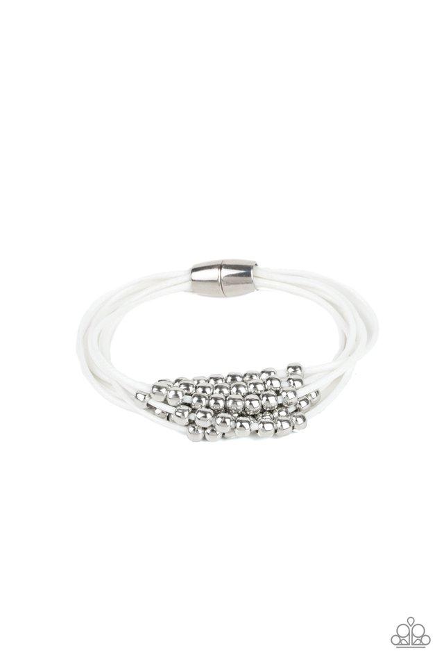 Pulsera Paparazzi ~ Mega Magnetic - Blanca