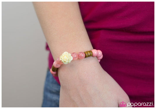 Pulsera Paparazzi ~ Now and Zen - Rosa