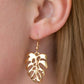 Paparazzi Earring ~ Desert Palms - Gold