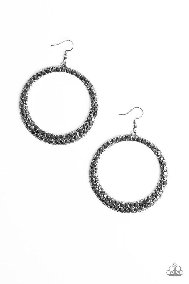 Paparazzi Earring ~ So Demanding - Silver