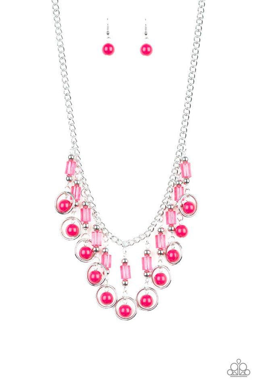 Collar Paparazzi ~ Cool Cascade - Rosa