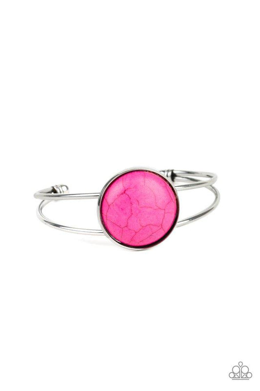 Pulsera Paparazzi ~ Sandstone Serenity - Rosa