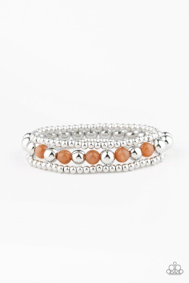 Paparazzi Bracelet ~ Go With The GLOW - Brown