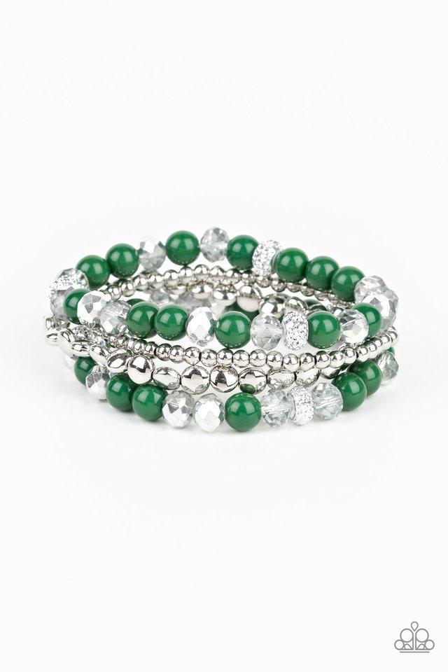 Pulsera Paparazzi ~ Socialize - Verde