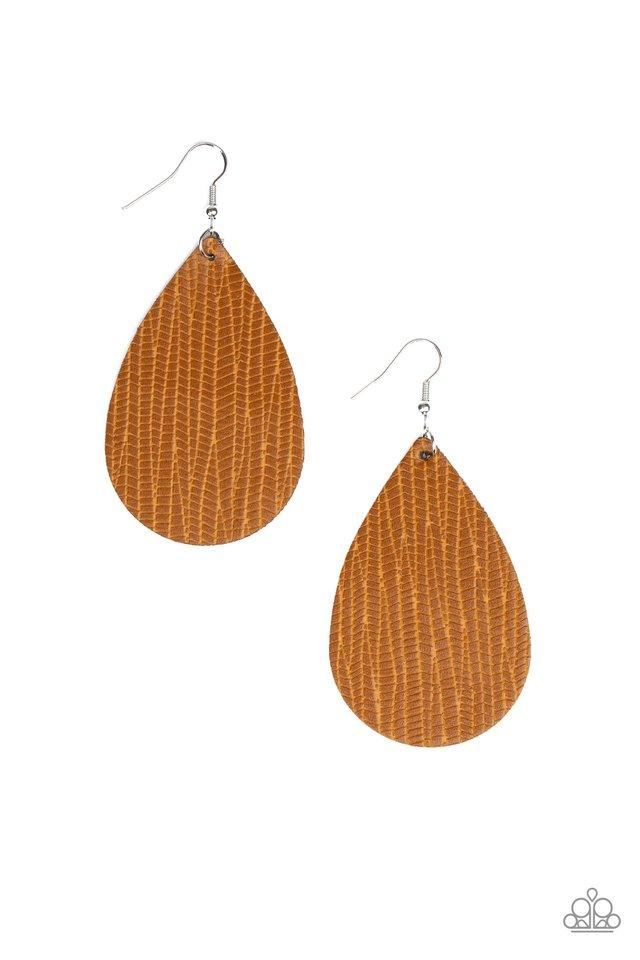 Paparazzi Earring ~ Natural Resource - Yellow