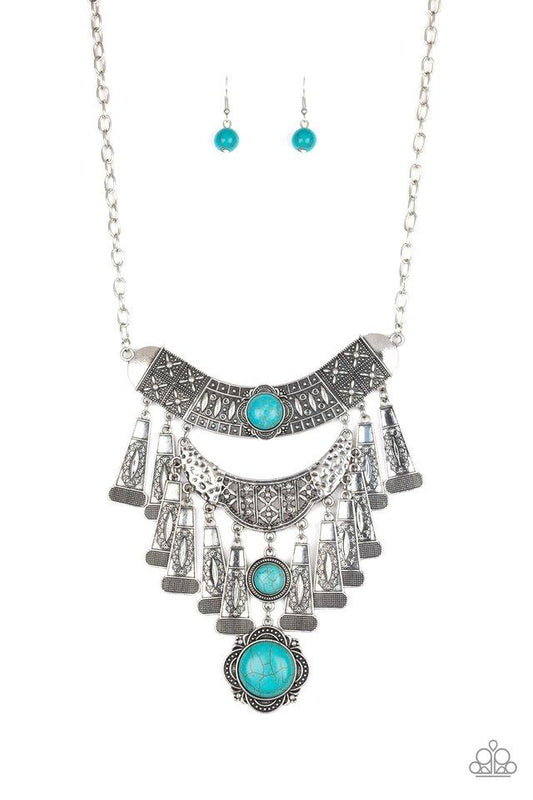 Paparazzi Necklace ~ Sahara Royal - Blue