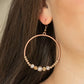 Dancing Radiance - Copper - Paparazzi Earrings Image