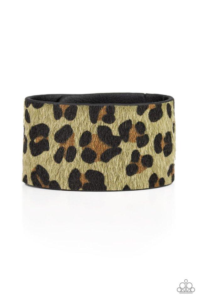Paparazzi Bracelet ~ Cheetah Cabana - Green