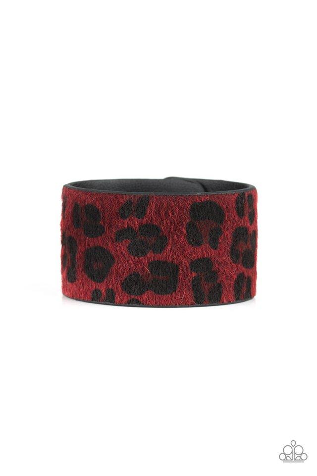 Paparazzi Bracelet ~ Cheetah Cabana - Red
